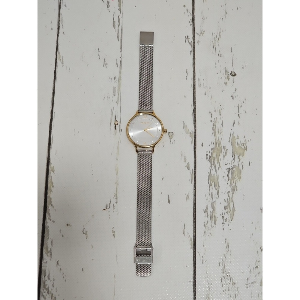 SKAGEN Anita Women Watch Gold Tone Stainless SKW2340 Silver Gemmed Dial
